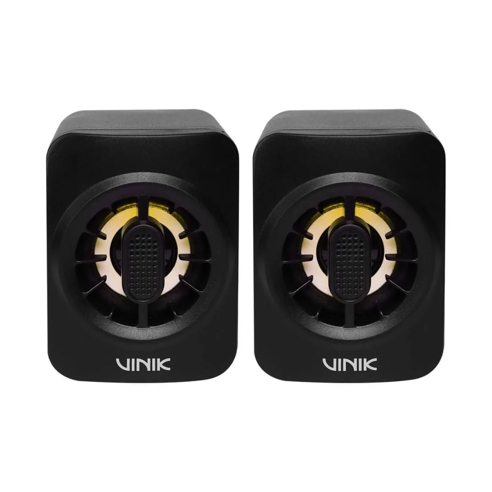 Caixa de Som Gamer 2.0 Vinik Eclipse 6W Led Rainbow USB 5V P2 3,5mm- VSPKG6WEC