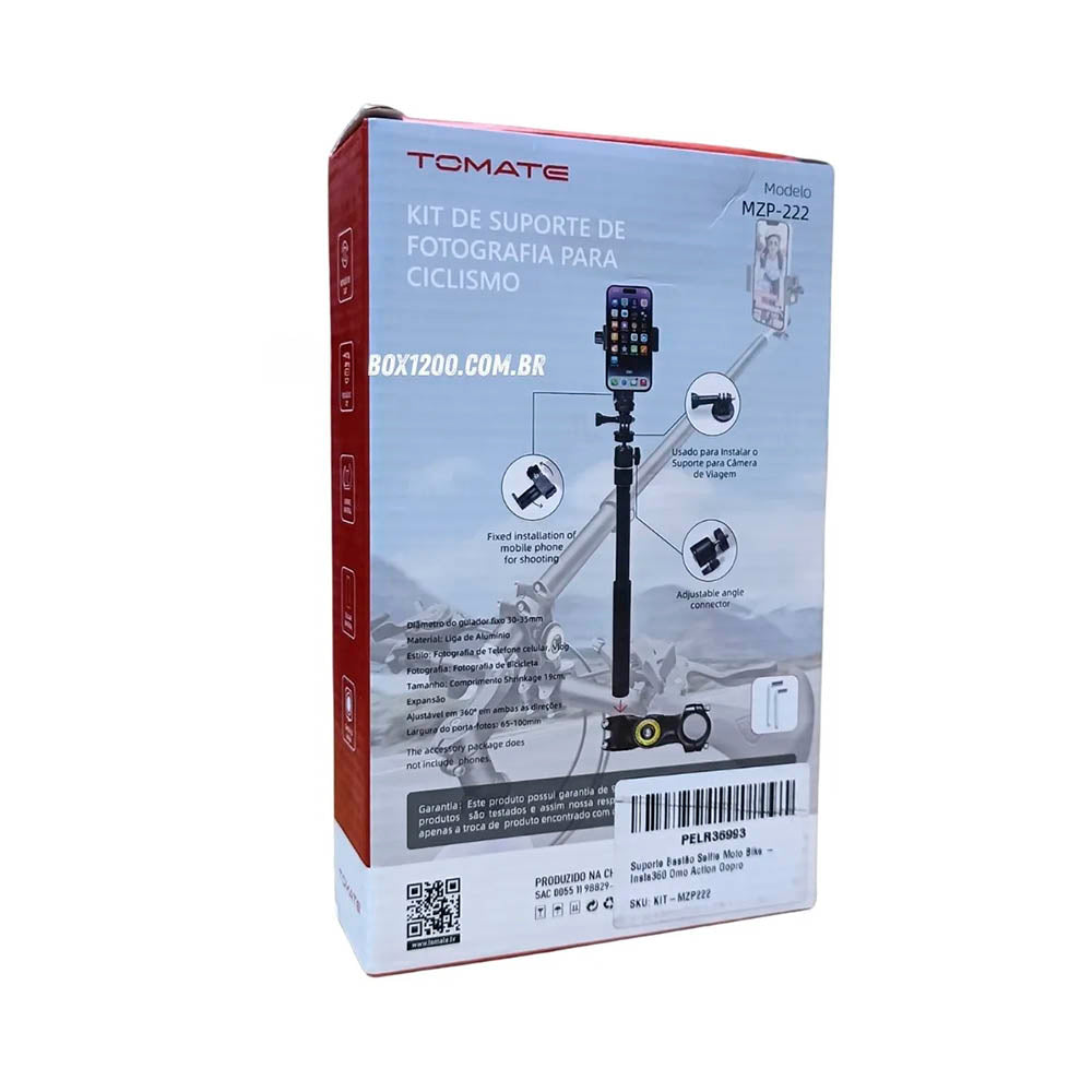 Kit de Suporte Para Camera de Ação / Smartphone Tomate - MZP-222