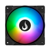 Kit 3x Cooler Fan Para Gabinete  Rise Mode  Led  ARGB Preto 120mm -  RM-XLD-01-ARGB