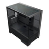 Gabinete Gamer PCYes Mid Tower Forcefield TWR Black Vulcan Preto Com Lateral e Frente em Vidro Temperado - GFFTWRBV