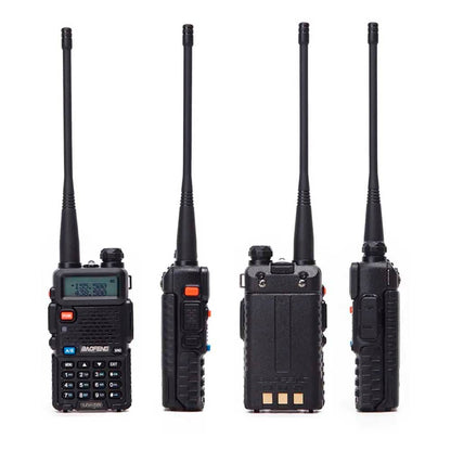 Rádio de Comunicação Dual Band Uhf + Vhf Baofeng Uv-5R Preto (Unidade) 10Km
