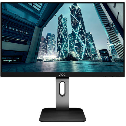 Monitor Corporativo Led 23.8 Pols Aoc 24p1u Hdmi Vga - Ajuste De Altura E Rotacao