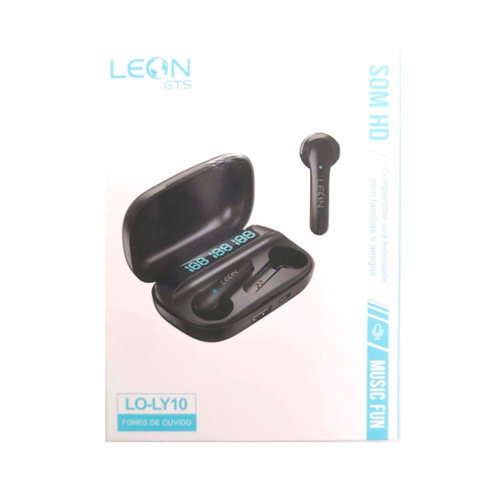 Fone De Ouvido Bluetooth Leon Music Fun C/ Estojo Carregador Portátil - LO-LY10