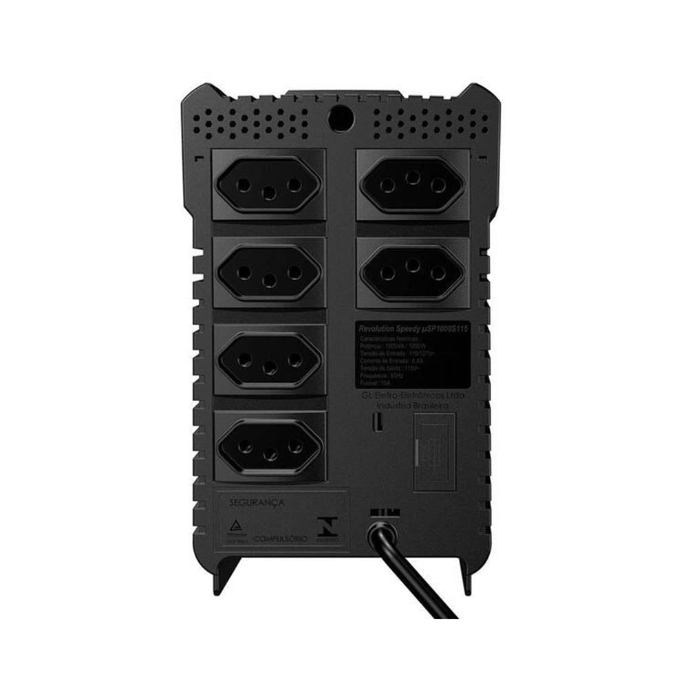 Estabilizador Revolution Speedy Sms 1000va E 110v S 110v - 16621 Truedata