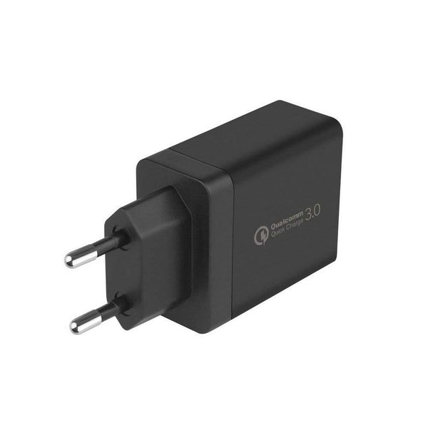 Carregador De Parede GShield Triplo USB Turbo 18W Preto S/ Cabo - NFQRZ4M4Y-IP