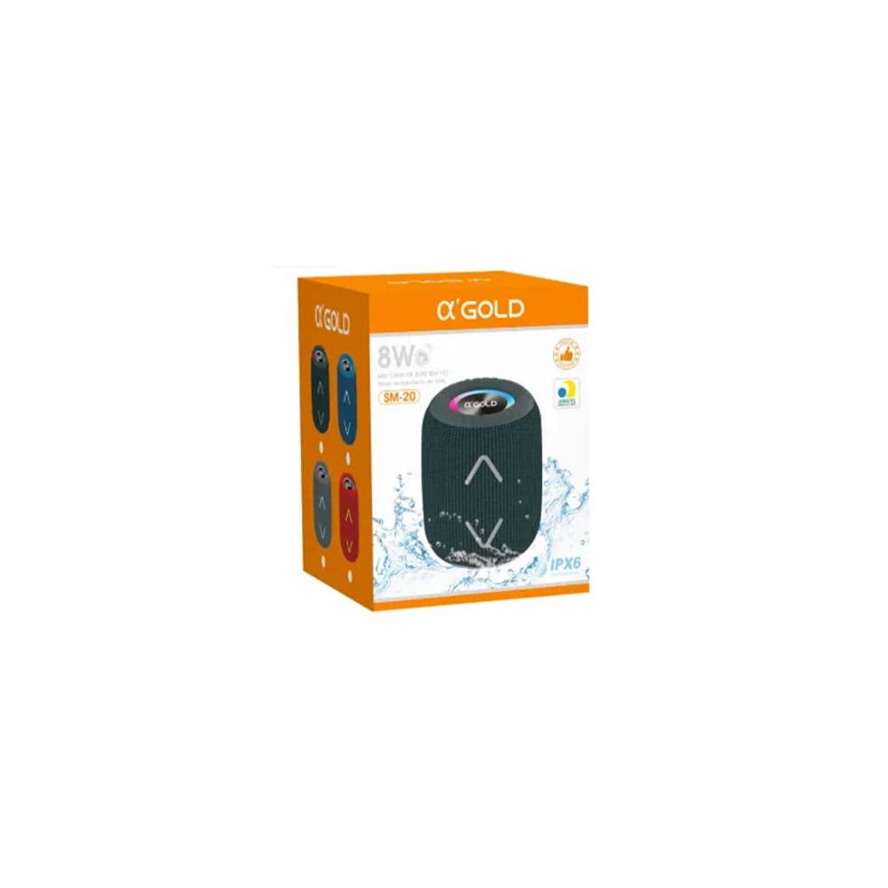 Mini Caixa De Som Bluetooth IPX6 Até 10Hrs 8W - SM-20
