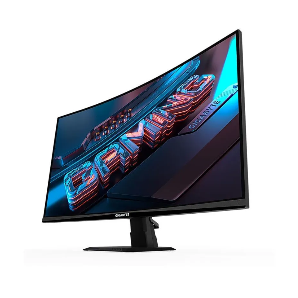 Monitor Gamer Gigabyte 27"Pols Led Curvo IPS FHD 180Hz Preto