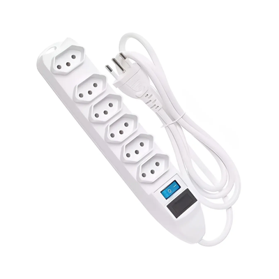 Extensão Elétrica 6 Tomadas Bivolt Fusível 3mts Xtrad