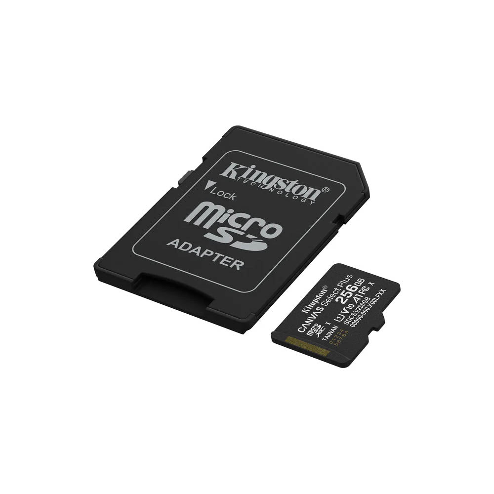 Cartão De Memória 256gb Micro Sd Card Kingston Canvas Select Plus Cl 10 - SDCS3/256GB