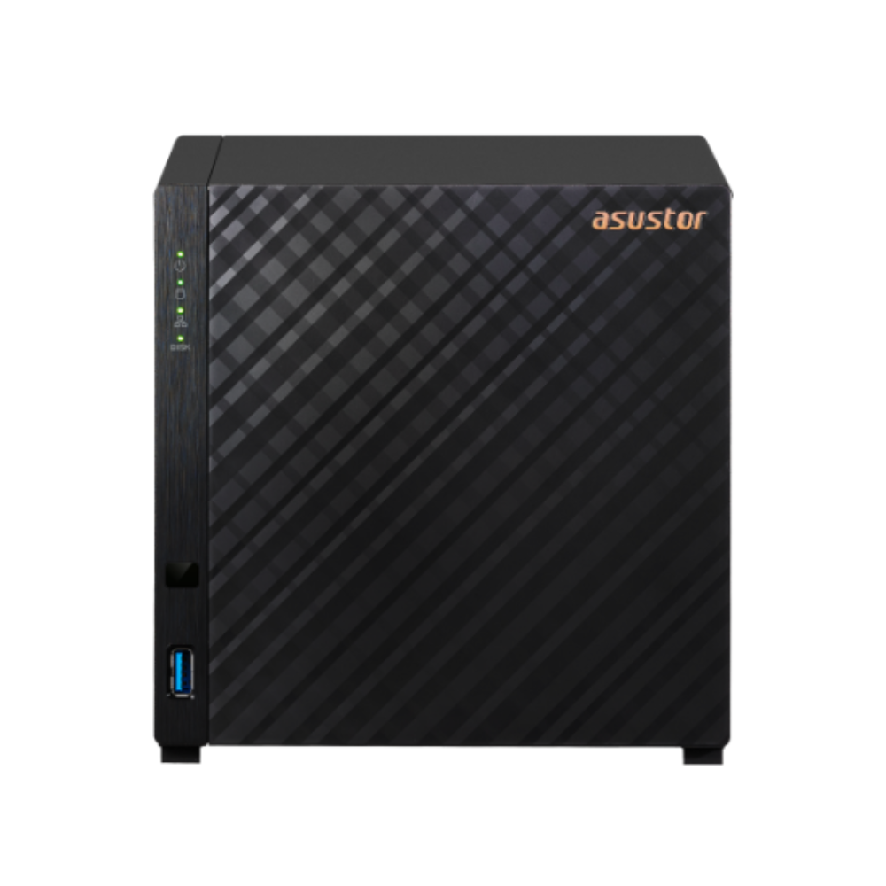 Storage Nas 4 Baias Asustor Drivestor 4 Gen2 Quad Core 1.7Ghz 1Gb Ddr4 - As1104T