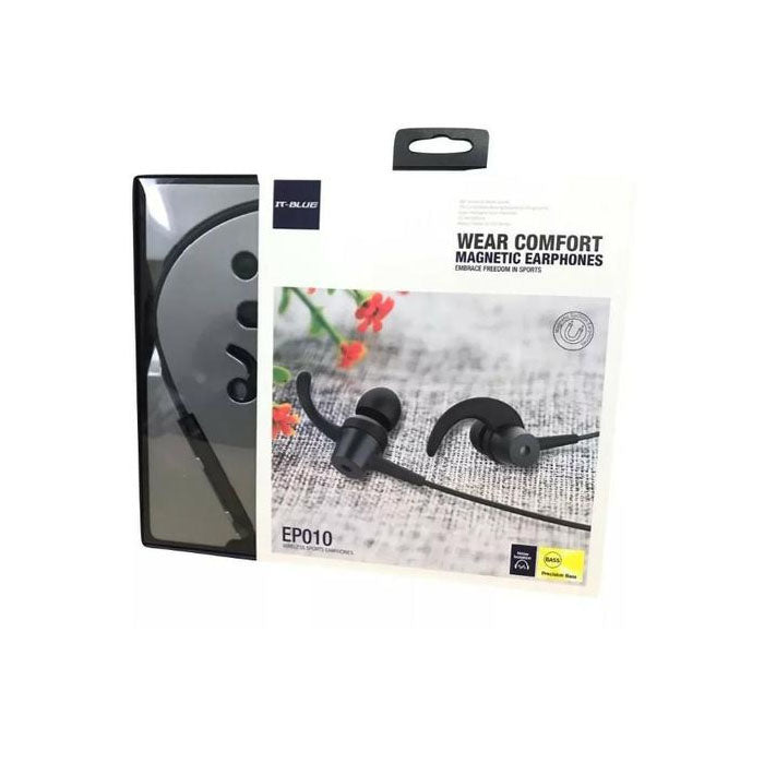 Fone De Ouvido Bluetooth Wear Confort  Magnetic IT-Blue - EP010