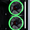 Gabinete Gamer PCYes Mid Tower Gravity Preto Com Lateral Invertida em Vidro Temperado C/ 2 Fans RGB - GRPTRGB1FV