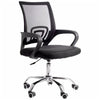 Cadeira Escritório Giratoria C/ Altura Ajustavel Base Cromada Xh-6010 Preta