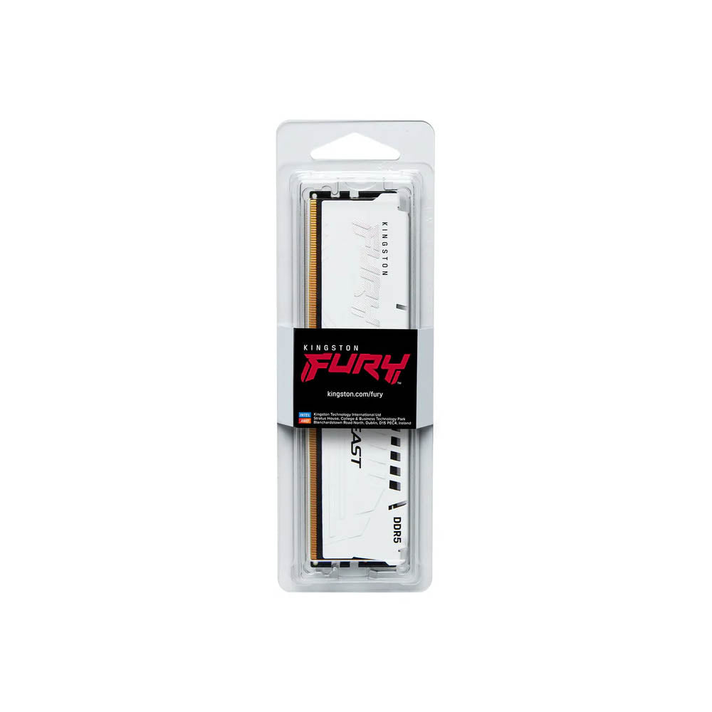 Memoria para Desktop DDR5 Gamer 16gb 6800Mhz Kingston Fury Beast White - KF568C34BW-16 Truedata