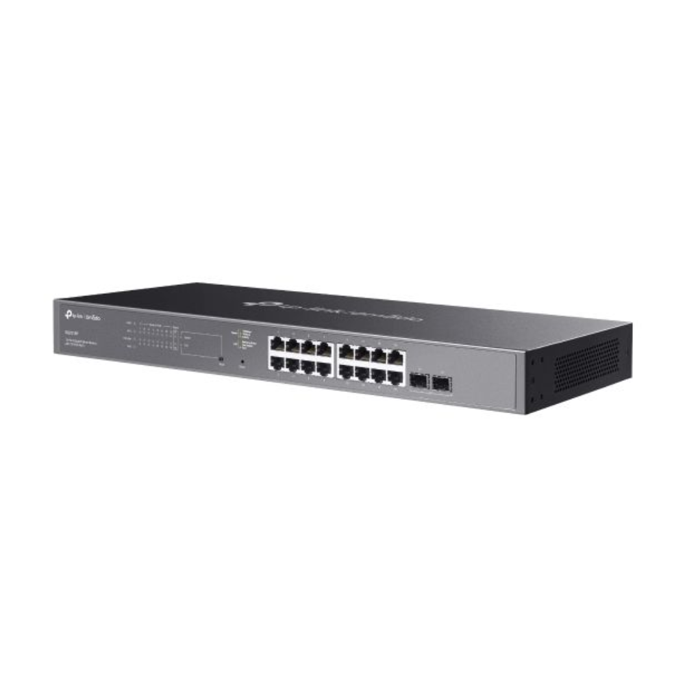 Switch Smart 16 Portas Poe Gigabit 10/100/1000 + 2 Portas SFP Tp-Link Gerenciável 150W L2+ - TL-SG2218P