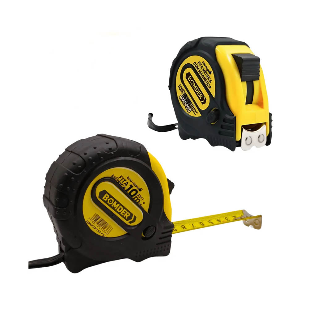 Trena com Fita de Aço 10m Bomvink - BOM-6506