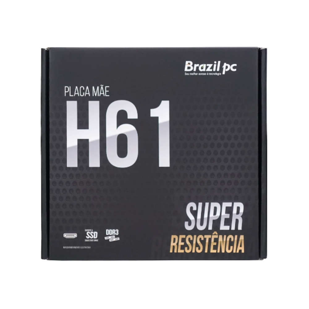 Placa Mae BrazilPC BPC-H61-ITX-M.2-TG LGA 1155 2x Ddr3 Hdmi Vga 2x Usb 3.0