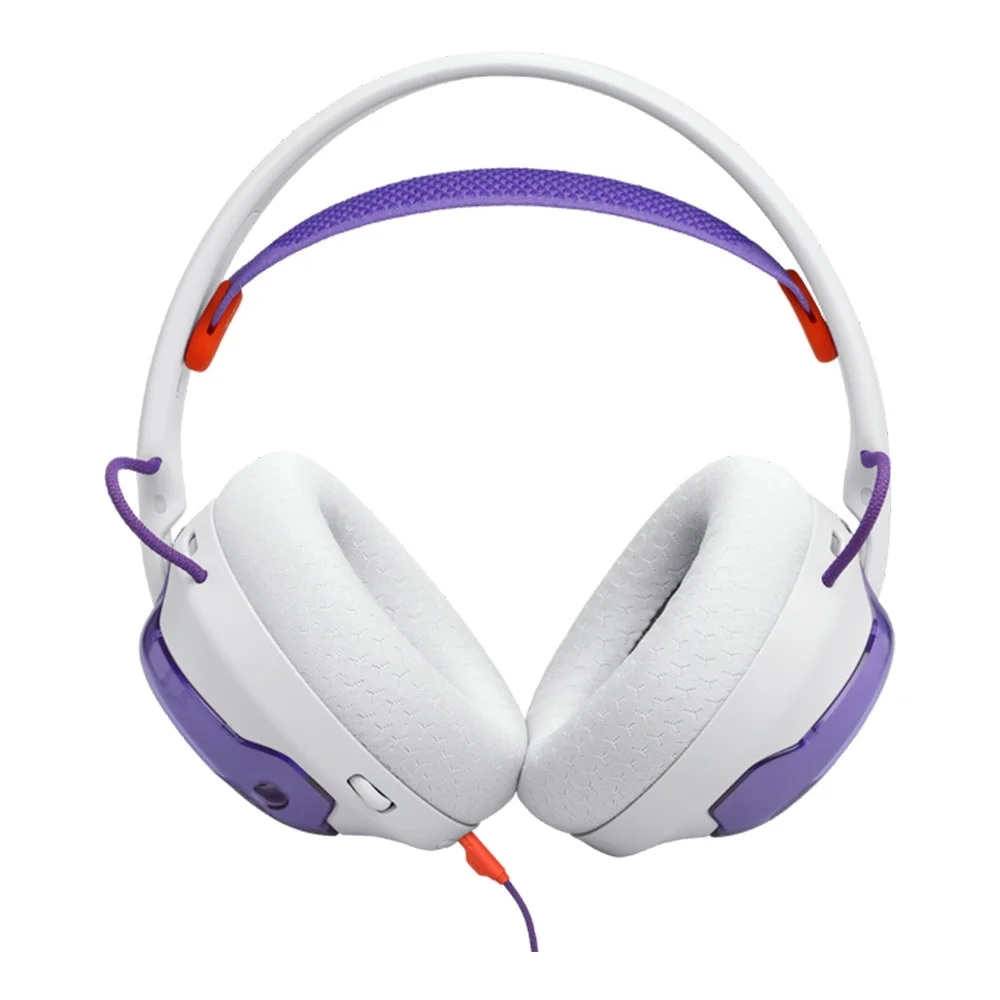 Headset Gamer Jbl Quantum 250 C/ Cabo P3 Branco / Roxo - JBLQTUM250WHT