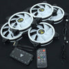 Kit c/ 5 Cooler Fan para Gabinete Gamdias Aeolus RGB 120mm Preto - M2-1205R