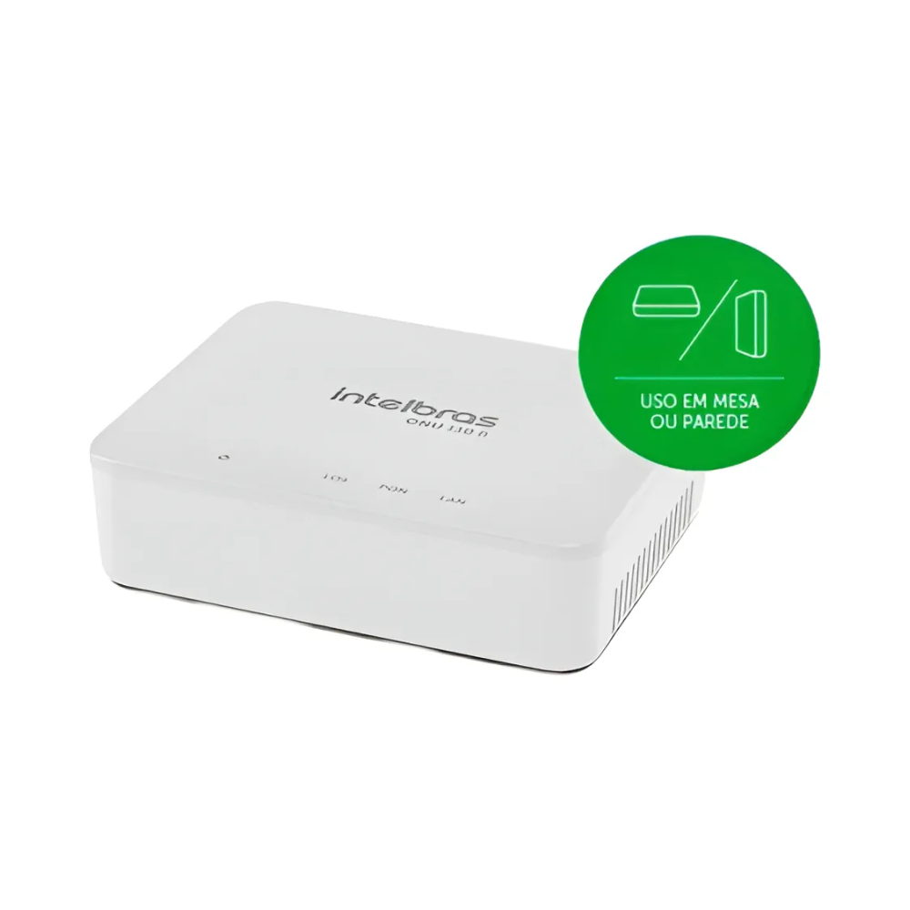 Modem de Fibra Óptica ONU Gpon/Epon Hibrida 1P Optica Lan 110B Intelbras - 4780051