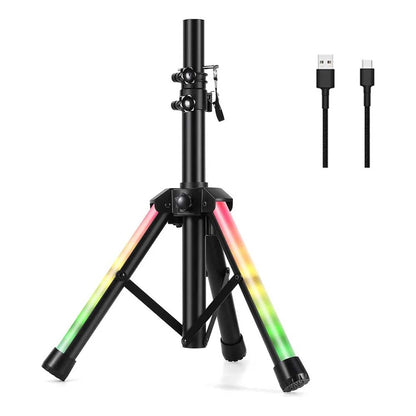 Suporte Tripé Para Caixa De Som Universal LED RGB Oberon - OR-SP101