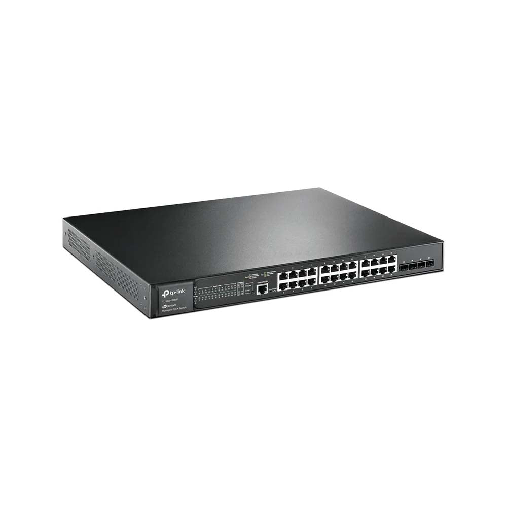 Switch 24 Portas POE Gigabit 10/100/1000 + 4 Portas SFP Tp-Link Gerenciável 384W L2+ - TL-SG3428MP