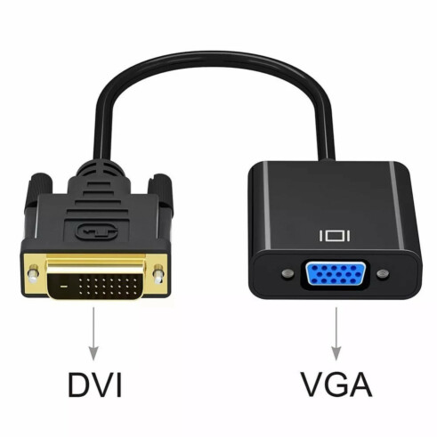 Adaptador Dvi 24 + 5 Macho Para Vga Femea Knup KP-AD108