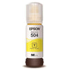 Refil De Tinta Epson T504420 65ml - Amarelo - P/ L4150 L4160 L6171 L6161 L6191