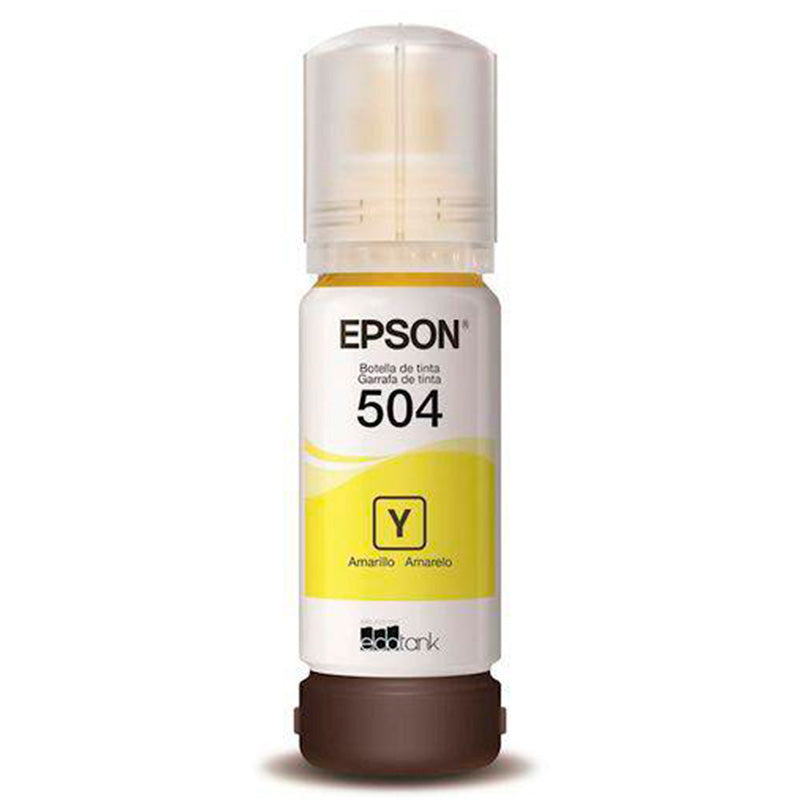 Refil De Tinta Epson T504420 65ml - Amarelo - P/ L4150 L4160 L6171 L6161 L6191