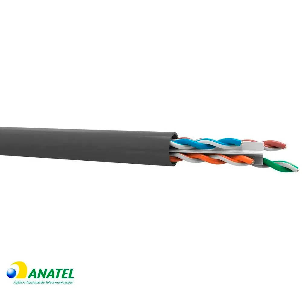 Cabo De Rede Cat6 Furukawa Multilan Azul 24AWGX4P - Venda em Metros