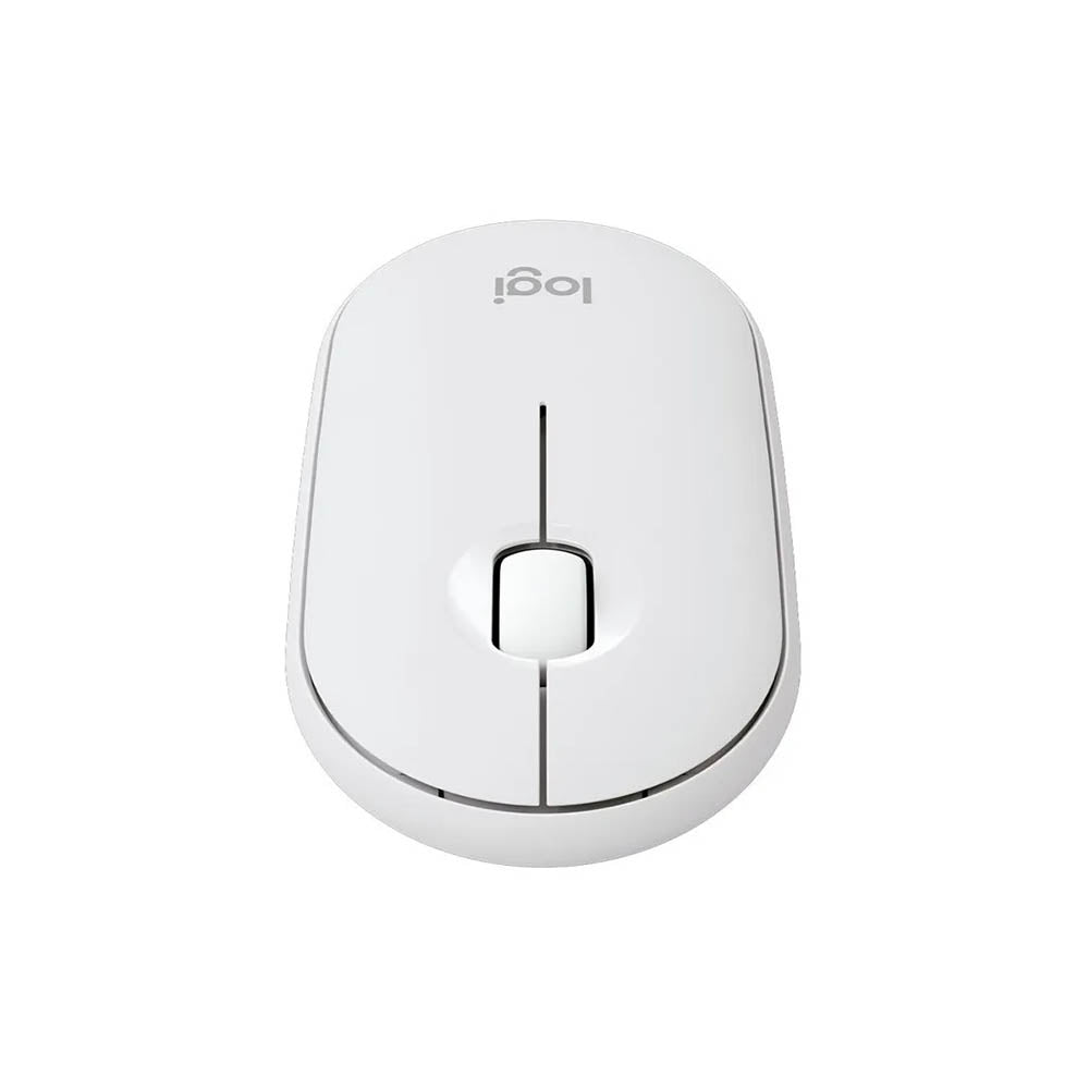 Mouse Sem Fio Logitech M350s Silent Bluetooth Branco - 910-007047
