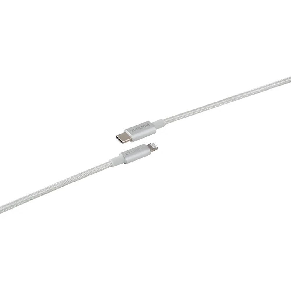 Cabo Usb Tipo C Macho P/ Lightning Macho 1,5mt Intelbras em Nylon Branco 15NB - 4830070