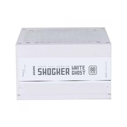 Fonte Real Atx 600w Full Modular PCYes 80 Plus Pfc White Ghost Branca - FM600WWG