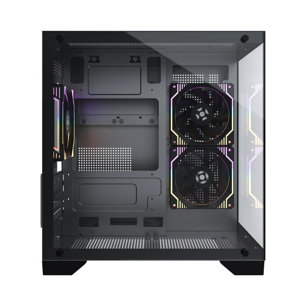 Gabinete Gamer Fortrek Mid Tower Clarity C/ Lateral Em Vidro Temperado Preto - 83456