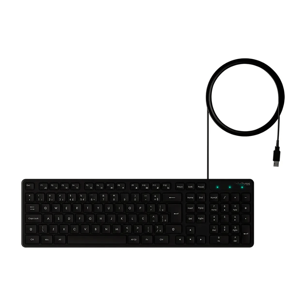 Teclado Com Fio Intelbras USB TCI10 Preto - 4293100