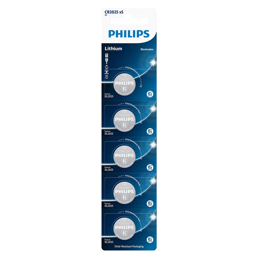 Bateria 3v Tipo Botão Cr2025 Philips - CR2025P5B/59