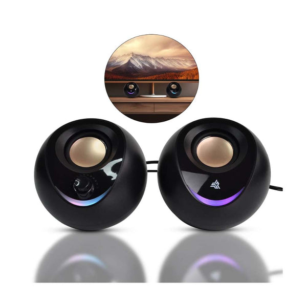 Caixa De Som Knup Horus 2.0 Multimidia 10W RMS C/ Led Usb e P2 - RO851