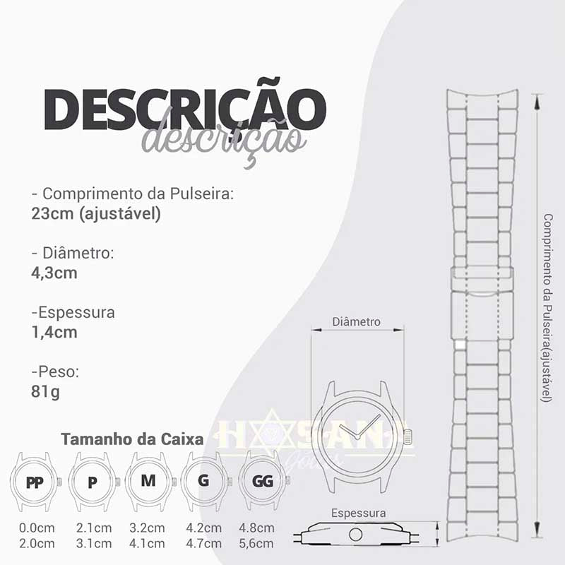 Relógio de Pulso SmartWatch Seculus em Malha de Aço - 79003LPSVDA2