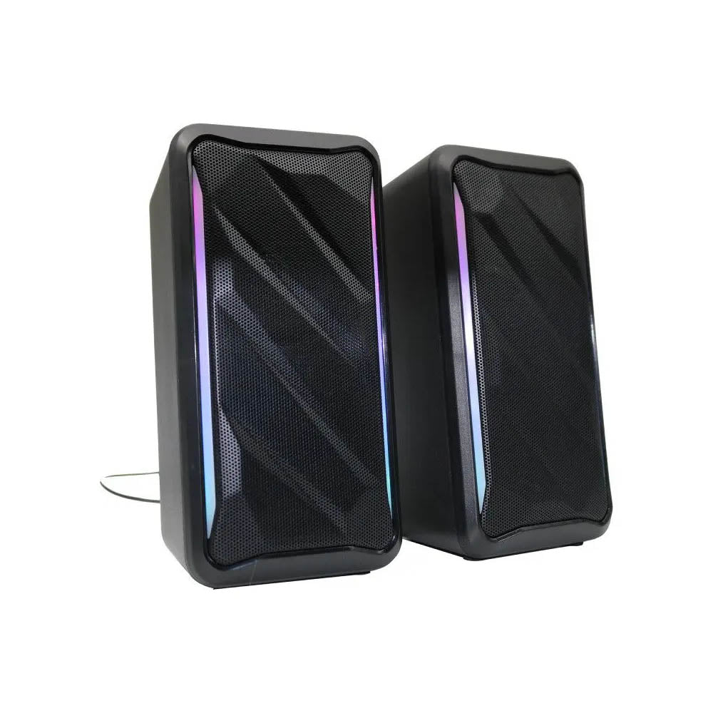 Caixa De Som Knup Horus 2.0 Multimidia 10W RMS C/ Led RGB Usb e P2 - RO849 Truedata