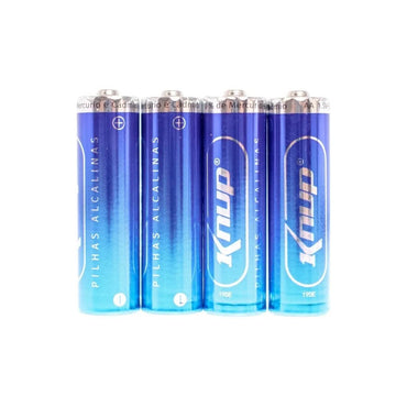 Pilha Alcalina AA 1.5V Knup  (Cartela C/4 Pilhas) - KP-4900AA