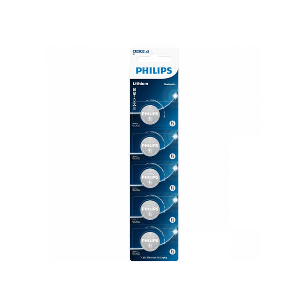 Bateria 3v Tipo Botão Cr2032 Philips (Cartela com 5) - 107621