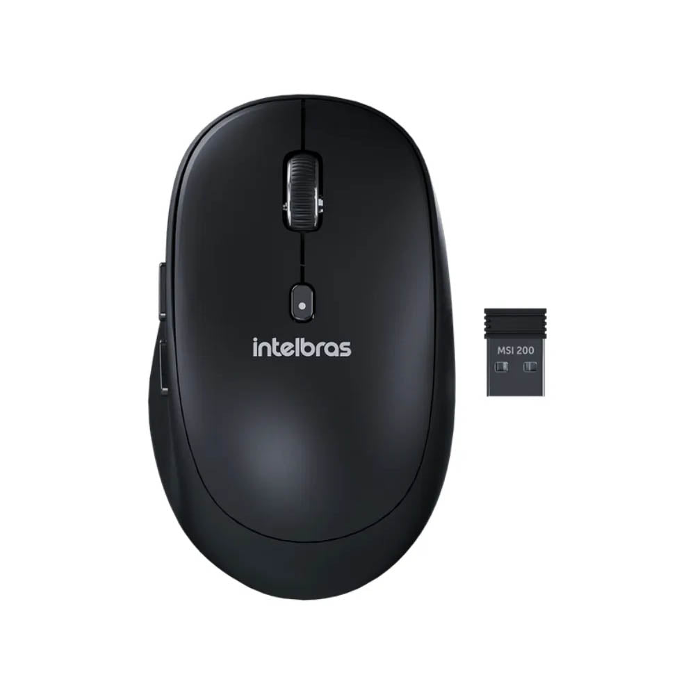 Mouse Sem Fio Intelbras MSI200 Preto - 4290024