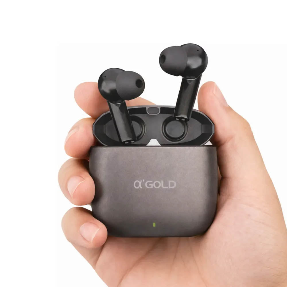 Fone De Ouvido aGold Pro Bluetooth Preto C/ Estojo Carregador - FN-BT46