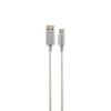 Cabo Usb-A Macho P/ Usb Tipo C Macho 1,5mt Intelbras em Nylon Branco 15NB - 4830067