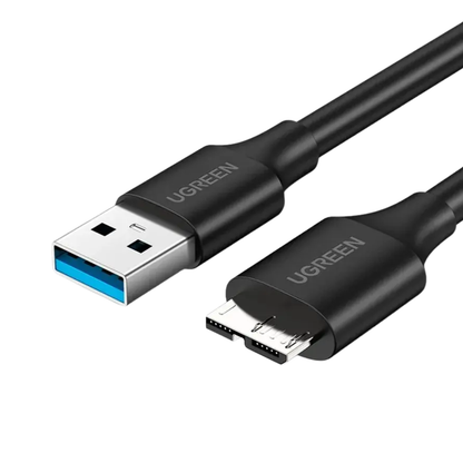 Cabo de Dados Ugreen Usb  P/ Micro Usb 3.0 50cm Preto - US130