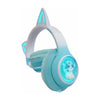 Fone De Ouvido Headphone Bluetooth Cat Ear Verde - ST71M