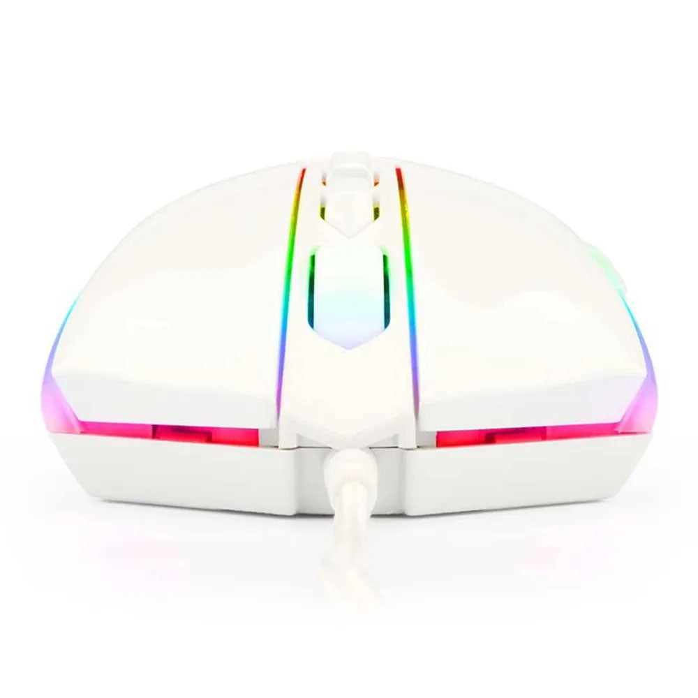 Mouse Gamer Redragon Memealion Lunar White RGB - M710W-RGB