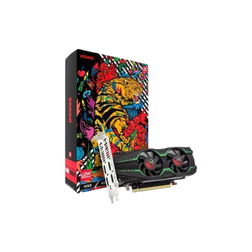 Placa De Video 4Gb RX 570 Gddr5 AMD Radeon PCYes Graffiti Series 128bits Dual Fan 4x Hdmi Low Profile - PVRX570LP4GBDF