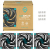 Kit c/ 3 Cooler Fan para Gabinete Iceberg Thermal IceGale Silent 120mm - ICEGALE12S-BBT-3A