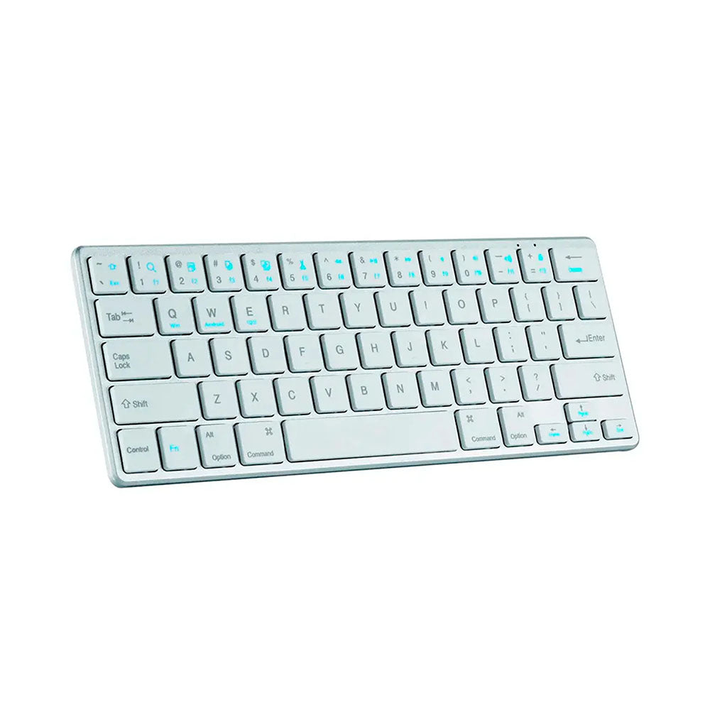 Mini Teclado Sem Fio Knup Bluetooth Multi-Device Branco - KP-TE109